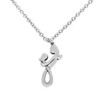 zilveren kado: ketting met moeder en dochter