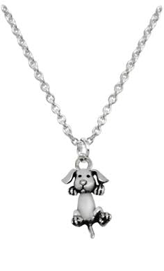 zilveren kado: ketting met hondje