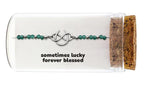 zilveren kado armband: Lucky forever