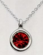 Zilveren kado: ketting met geboortesteen van Juli