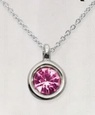 Zilveren kado: ketting met geboortesteen van Oktober