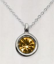 Zilveren kado: ketting met geboortesteen van November