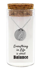 zilveren kado: ketting met ying yang