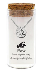 zilveren kado: ketting  beer met beertje