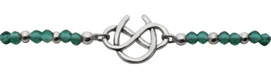 zilveren kado armband: Lucky forever