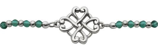 zilveren kado armband: No end,no beginning