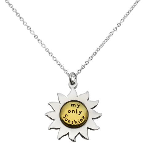 zilveren kado: ketting met zonnetje