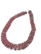 Handgemaakte collier rubber vierkantjes