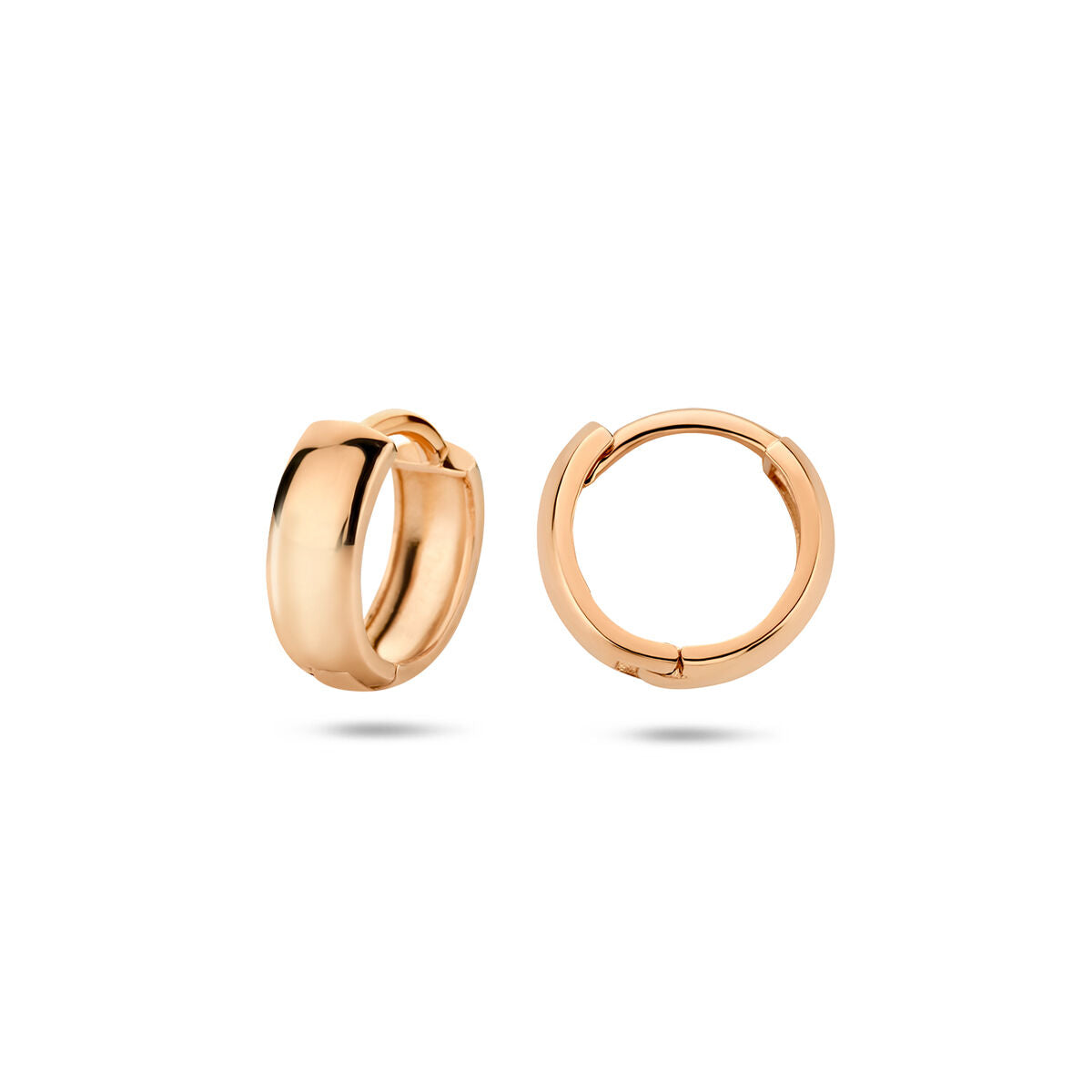 Klappohrringe 12 mm 14K Roségold
