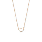 Halskette Herz 40 - 42 - 44 cm 14K Roségold