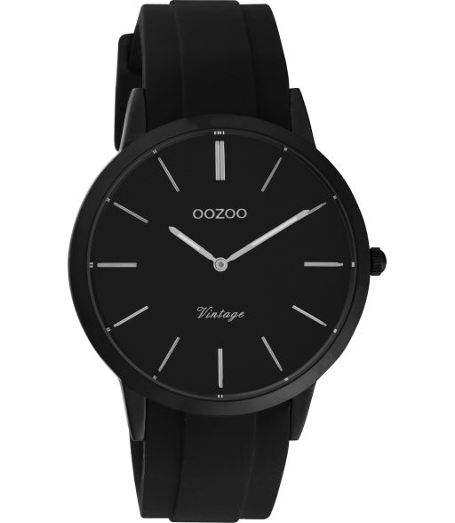 OOZOO Vintage Zwart/zilver 42 mm C20173