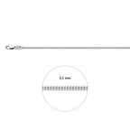Silberkette mit Gourmetschliff 2.1 mm