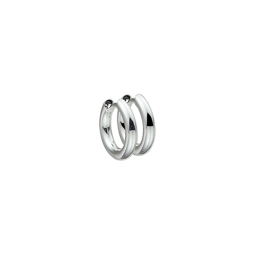 Klapoorringen 2,5 mm rond zilver wit