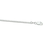 Collier venetiaans 1,7 mm zilver wit