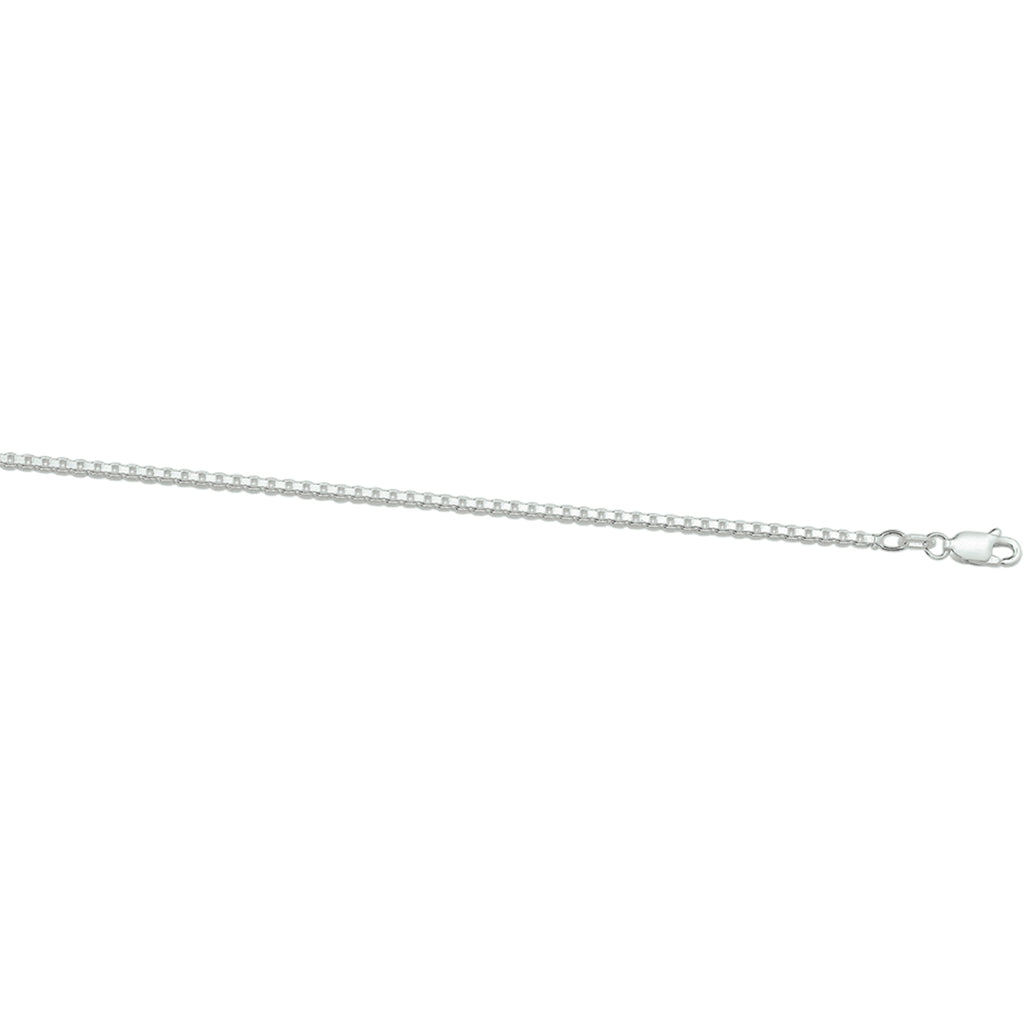 Collier venetiaans 1,7 mm zilver wit