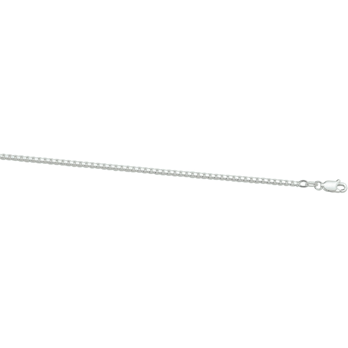 Collier venetiaans 1,7 mm zilver wit