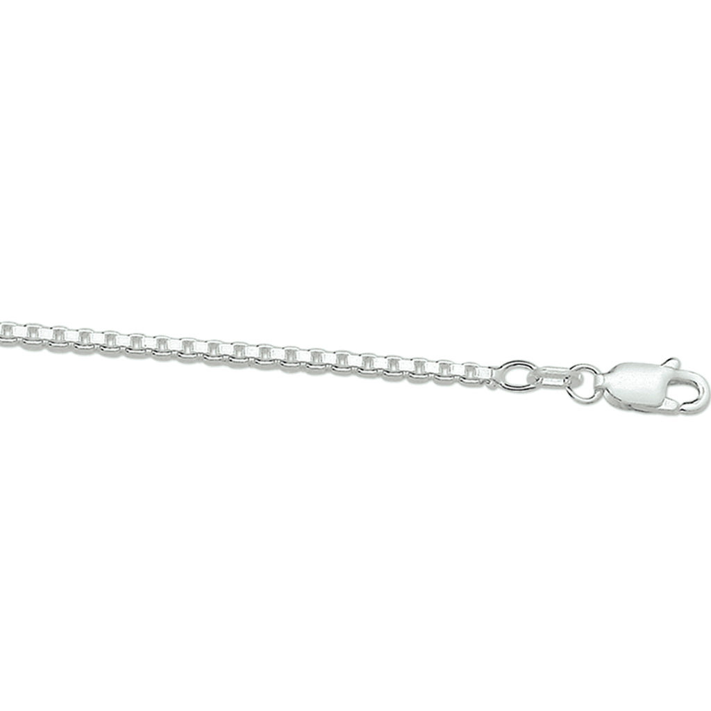 Collier venetiaans 1,7 mm zilver wit
