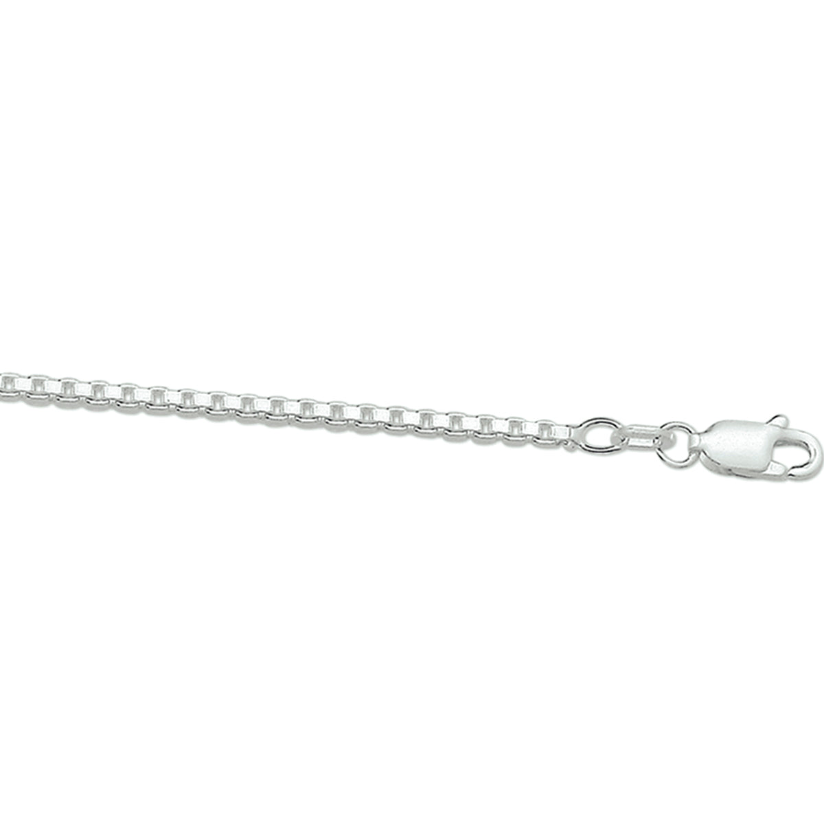 Collier venetiaans 1,7 mm zilver wit