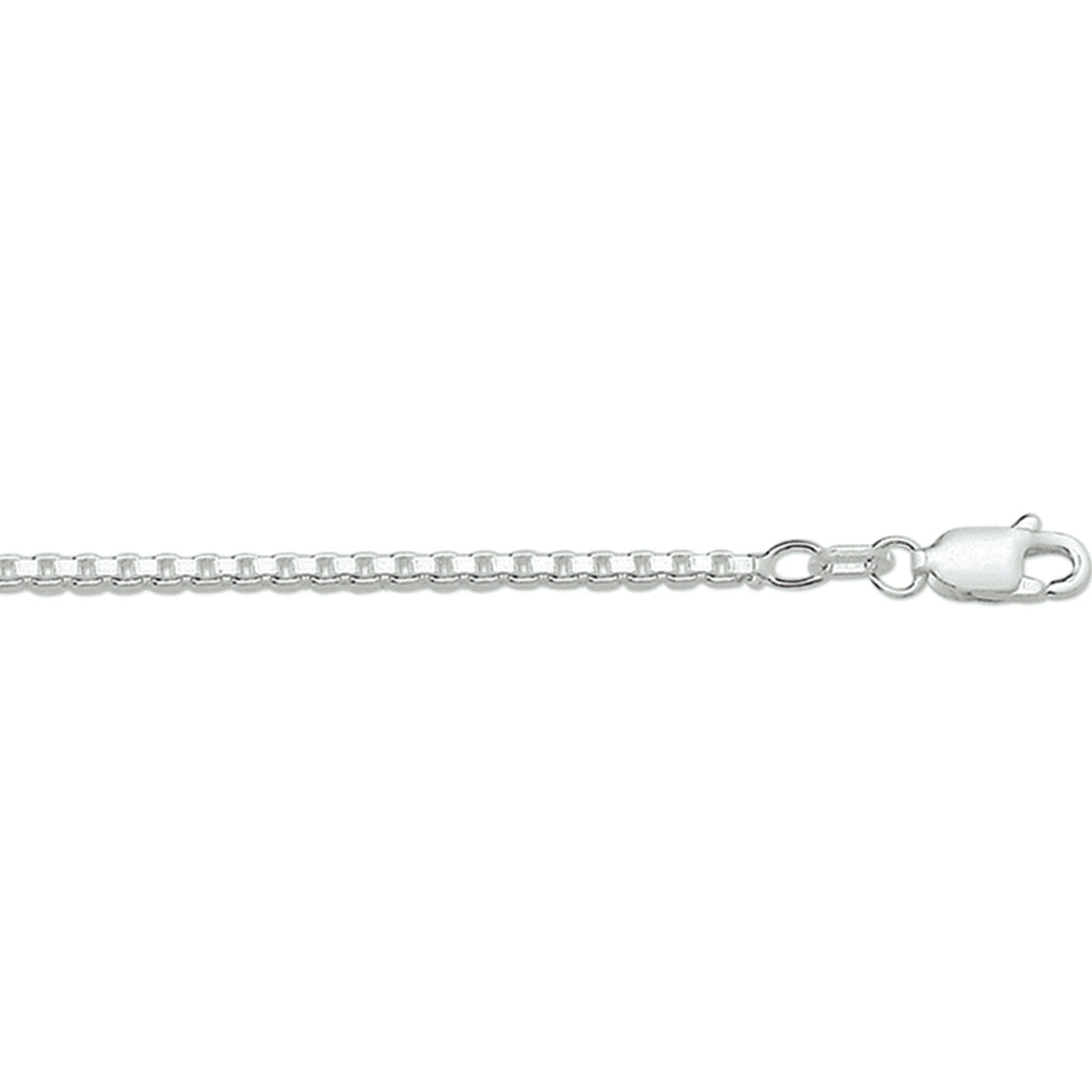 Collier venetiaans 1,7 mm zilver wit