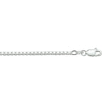 Collier venetiaans 1,7 mm zilver wit