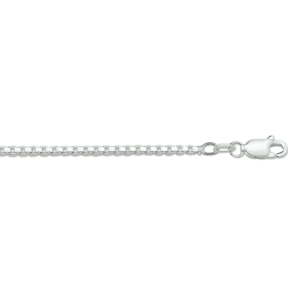 Collier venetiaans 1,7 mm zilver wit
