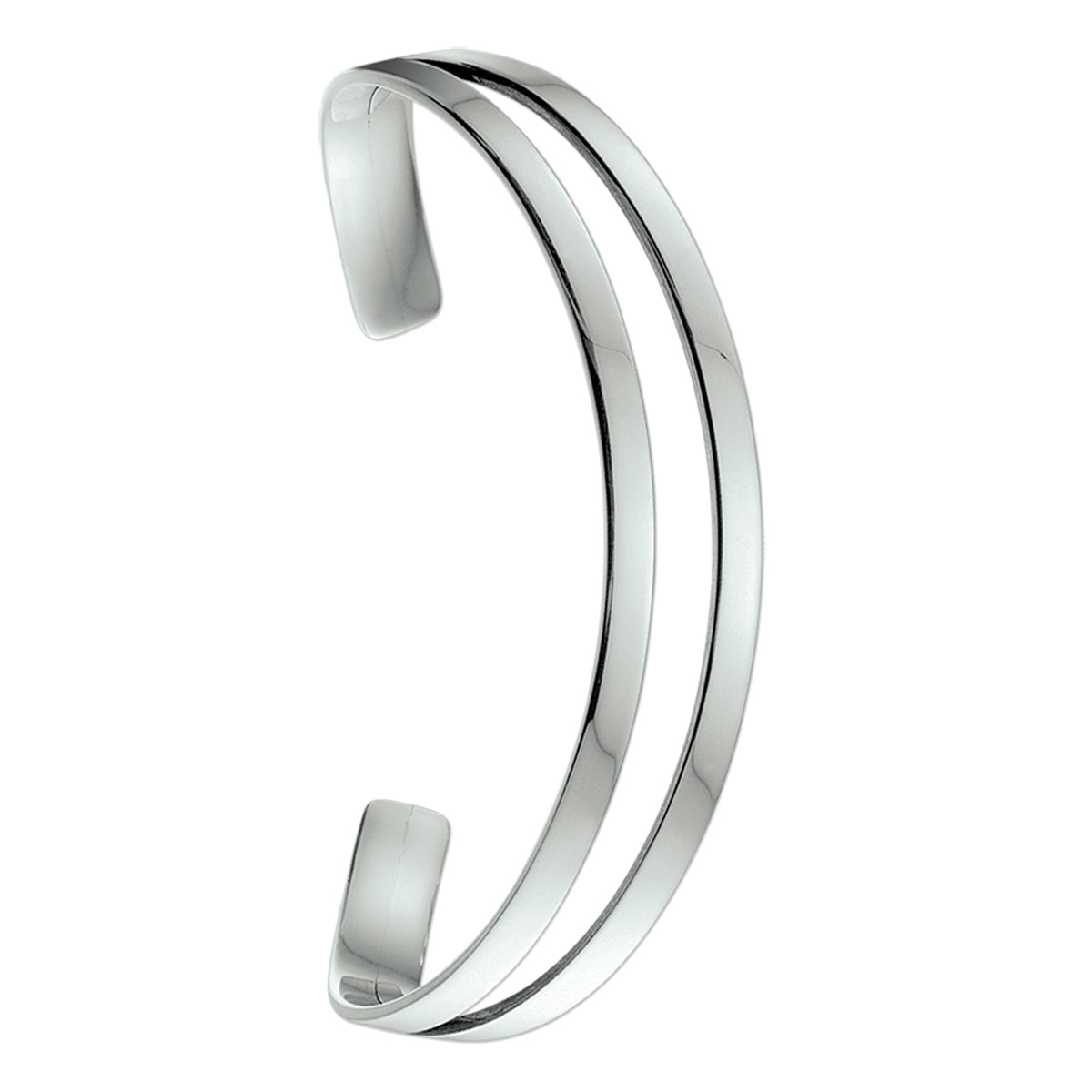 Armband spang zilver wit