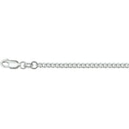 Collier gourmette 2,6 mm zilver wit