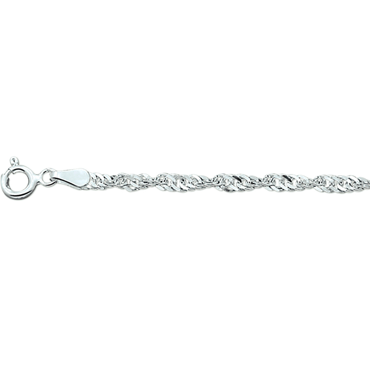 Singapore 2,25 mm zilver wit