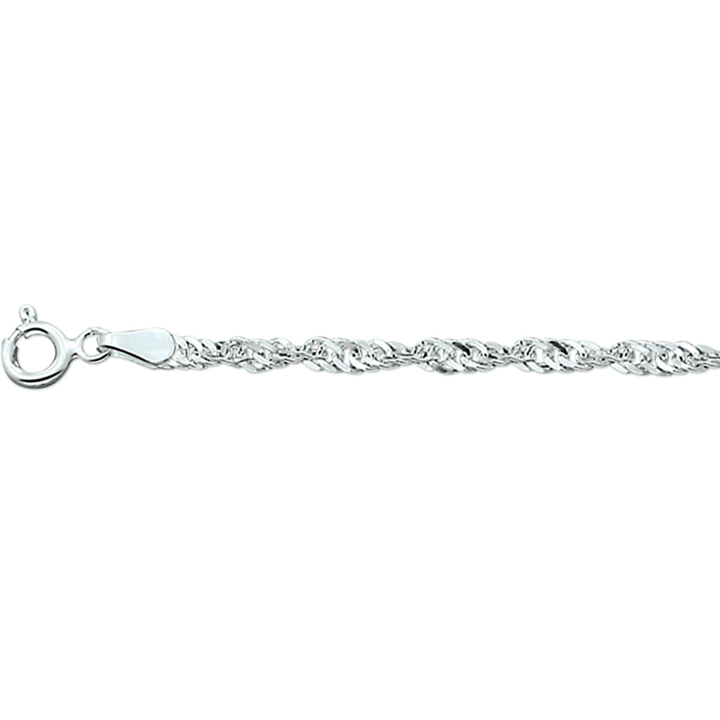 Singapore 2,25 mm zilver wit