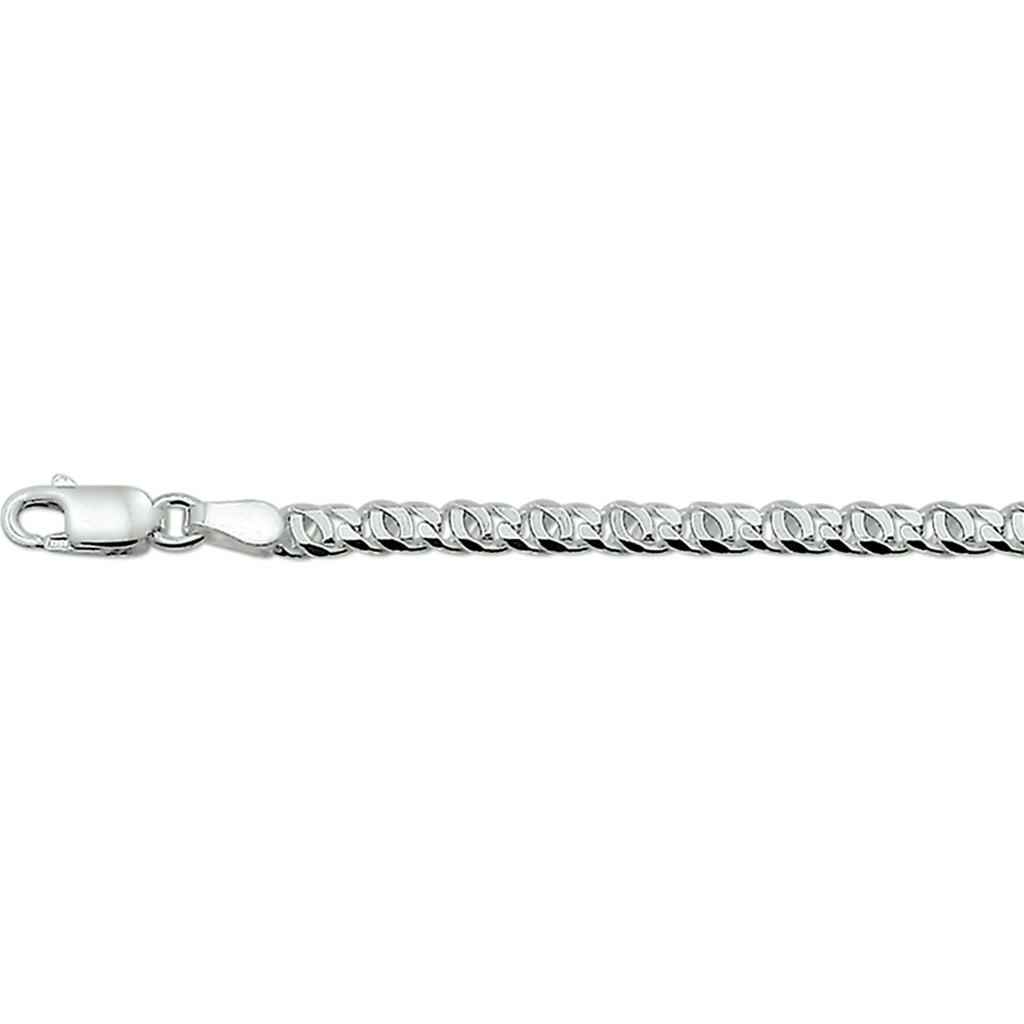 Valkenoog 3,3 mm zilver wit