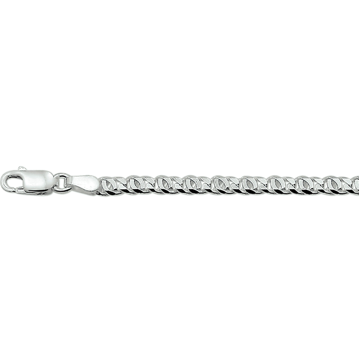 Valkenoog 3,3 mm zilver wit