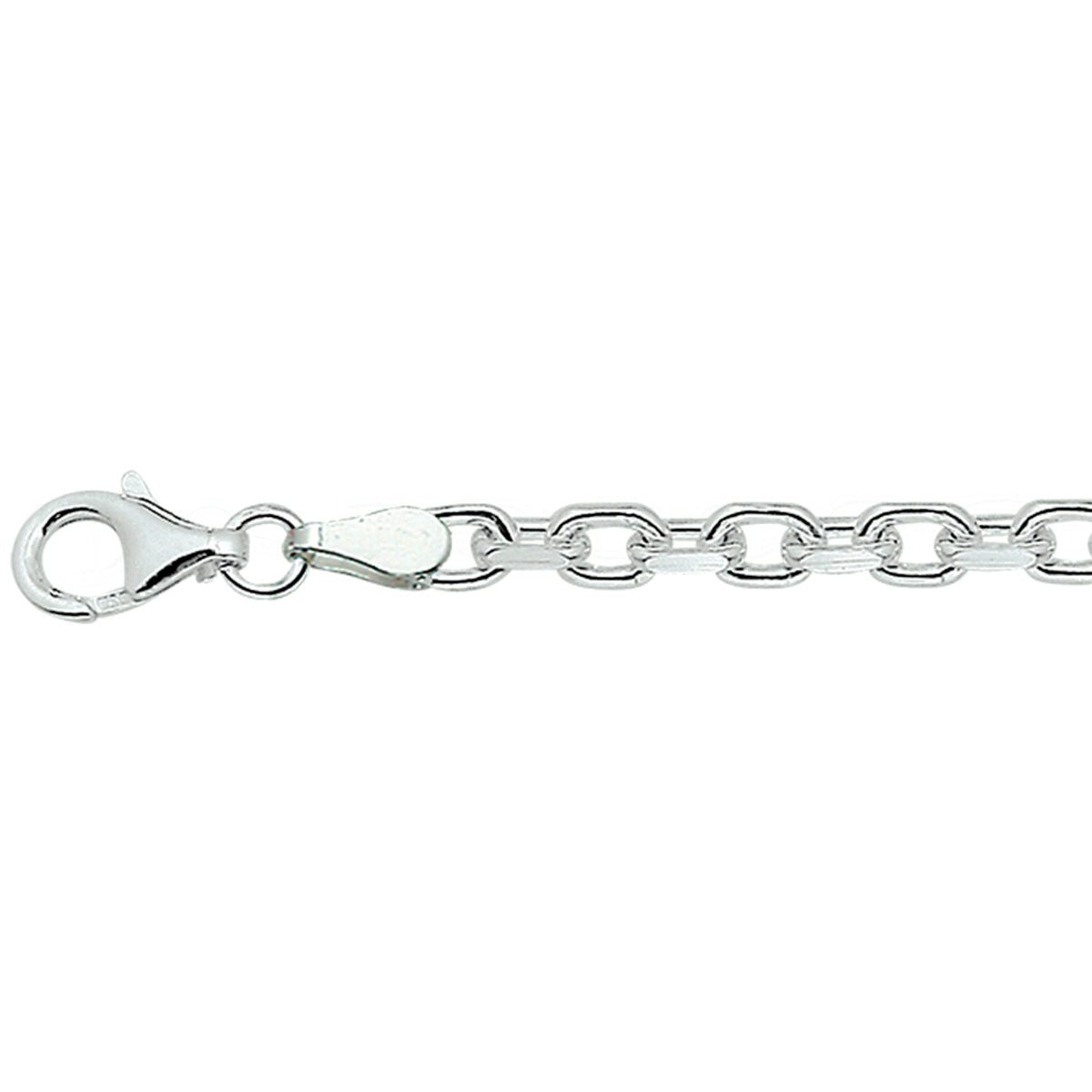 Anker 3,7 mm zilver wit