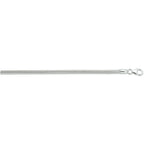 Slang rond 3,2 mm zilver wit