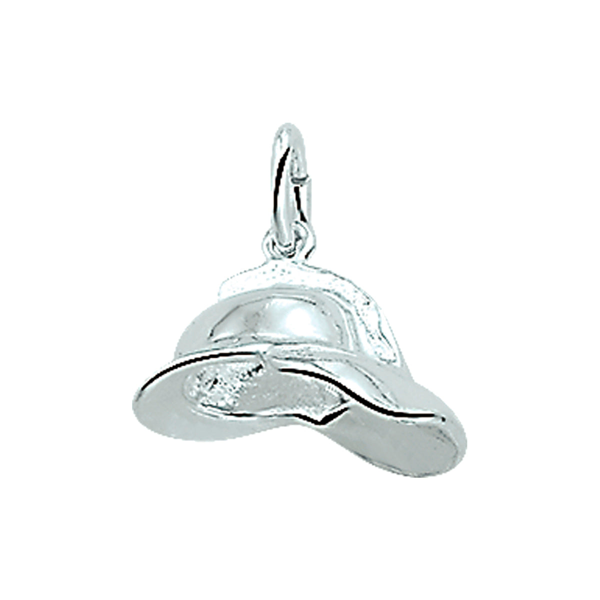 Hanger brandweerhelm zilver wit