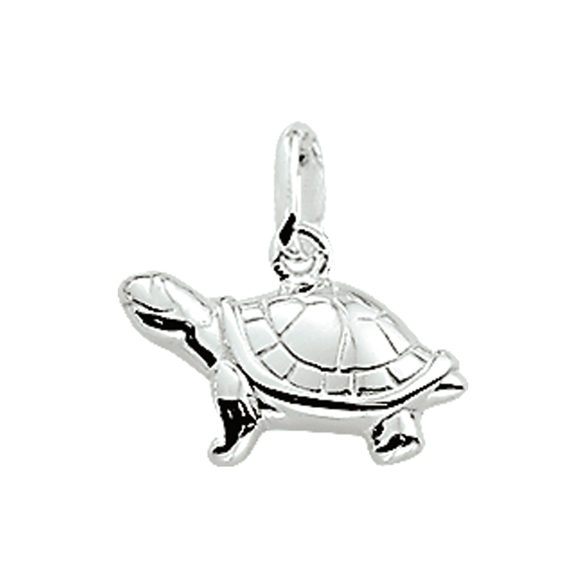 Hanger schildpad zilver wit