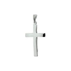 Hanger kruis zilver wit