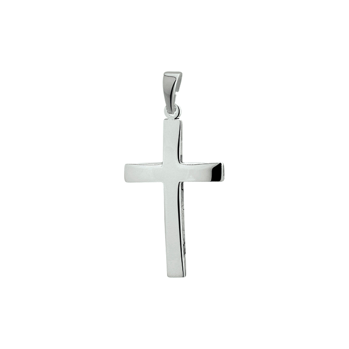 Hanger kruis zilver wit