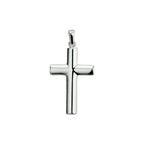Hanger kruis zilver wit
