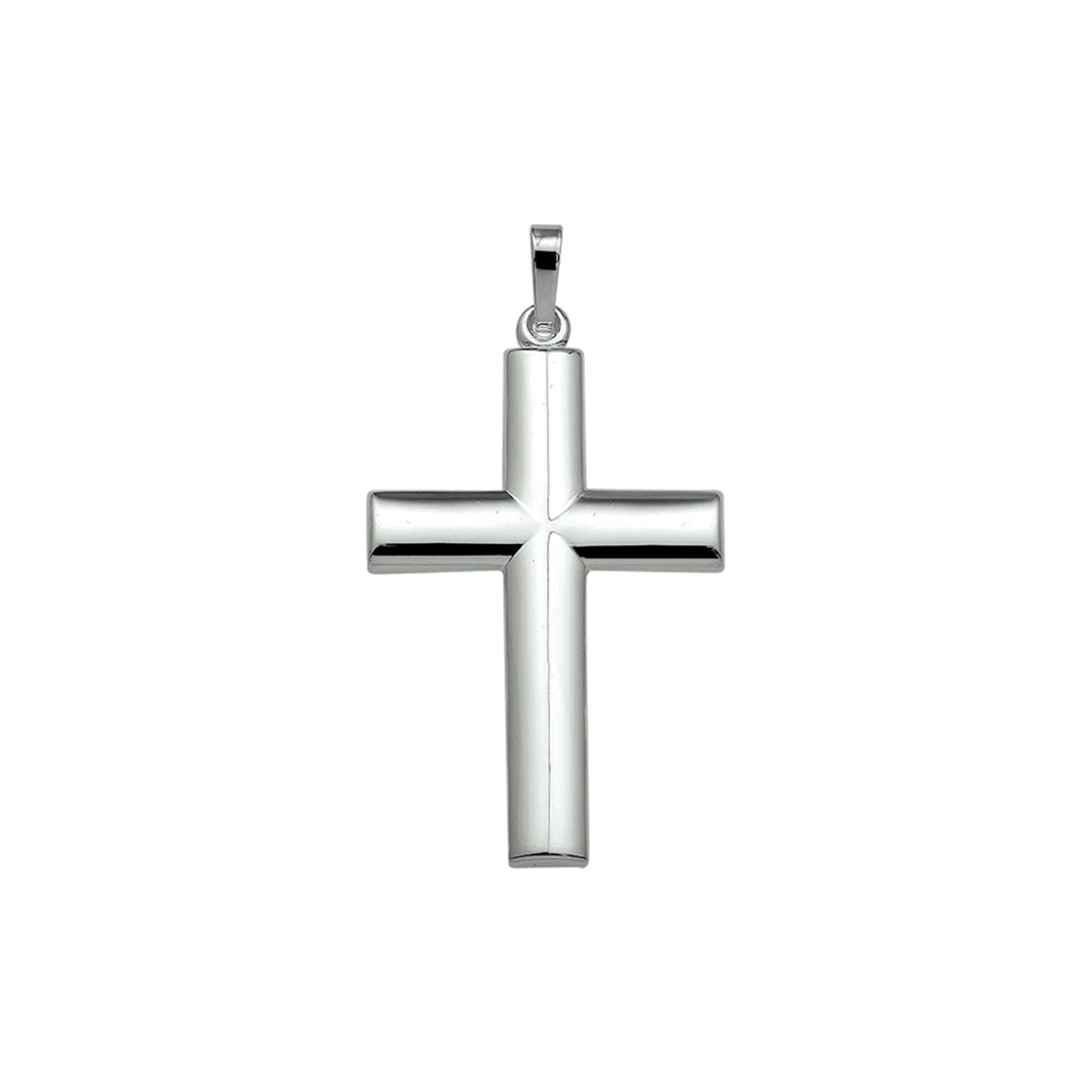 Hanger kruis zilver wit