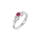 Ring strass zilver wit