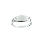 Graveerring massief zilver wit