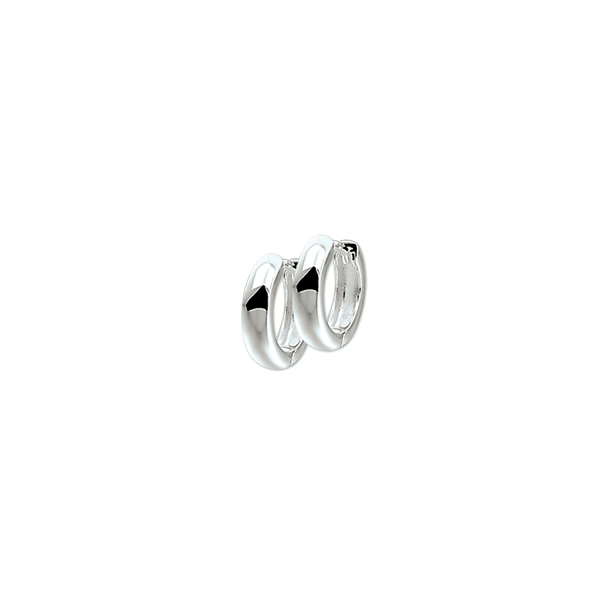 Klapoorringen 3 mm bol zilver wit