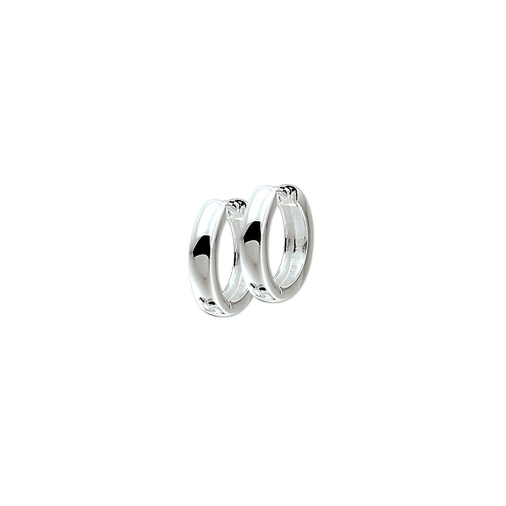 Klapoorringen 3 mm bol zilver wit