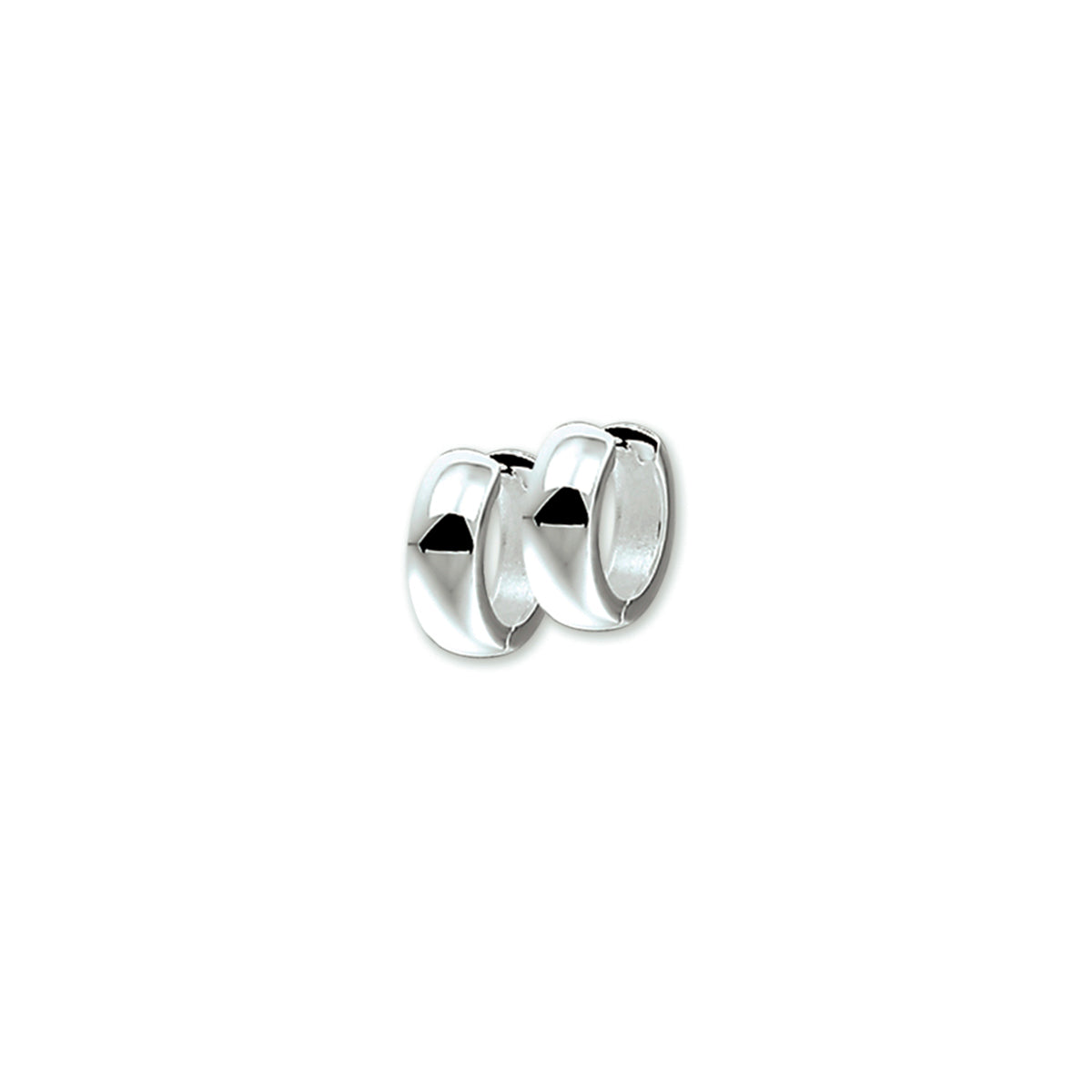 Klapoorringen 4 mm bol zilver wit
