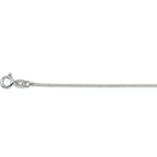 Collier gourmette 4-zijdes geslepen 1,0 mm zilver wit