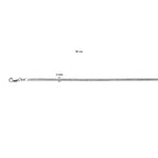 Collier venetiaans bol 2,0 mm zilver wit