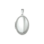 Medaillon zilver wit