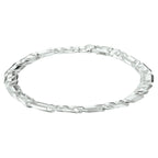 Armband valkenoog 7 mm zilver wit