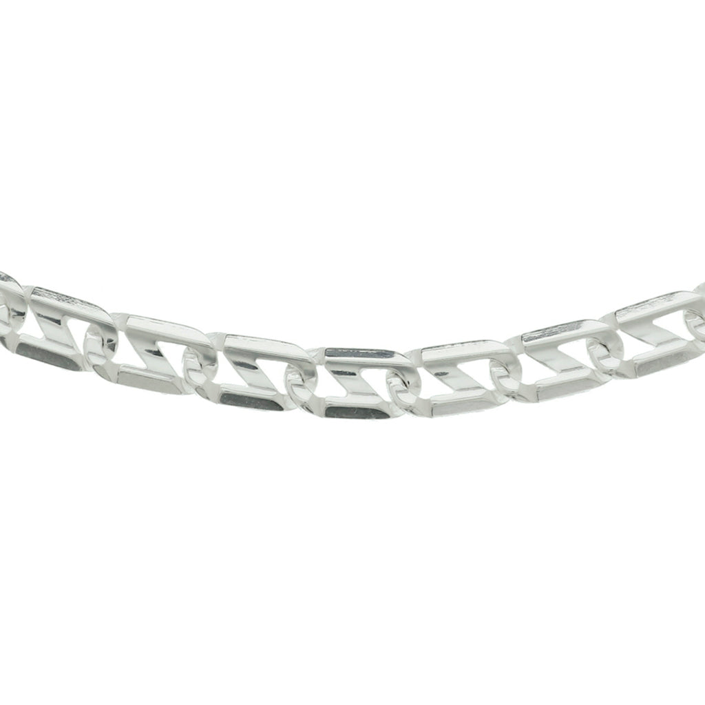 Anker plat 7,0 mm zilver wit