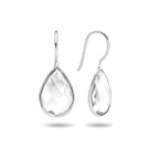 Oorhangers franse haak zilver wit